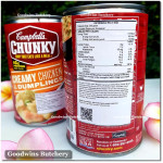 Campbell's USA CHUNKY CHICKEN & DUMPLINGS CREAMY SOUP 18.8oz 533g (16g protein/can)